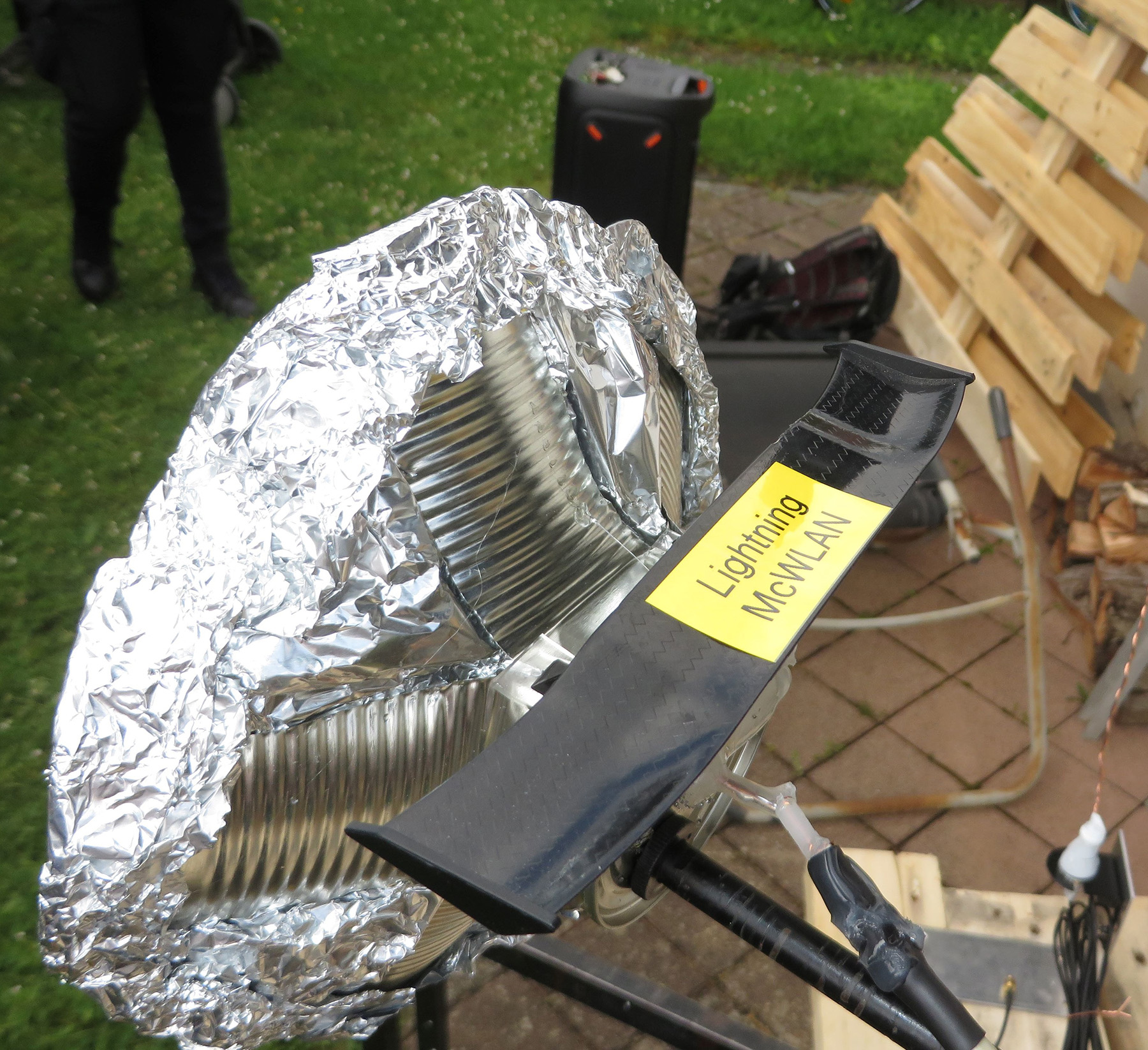 Bau von WLAN Antennen Fachschule Technik